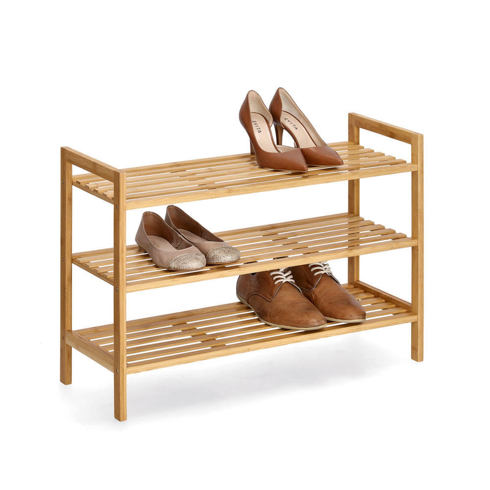 SCHUHREGAL Bambus Naturfarben  - Naturfarben, Basics, Holz (70/50/26cm) - Zeller Present