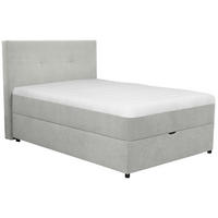 BOXBETT 140/200 cm  in Hellgrau  - Hellgrau/Schwarz, KONVENTIONELL, Kunststoff/Textil (140/200cm) - Carryhome
