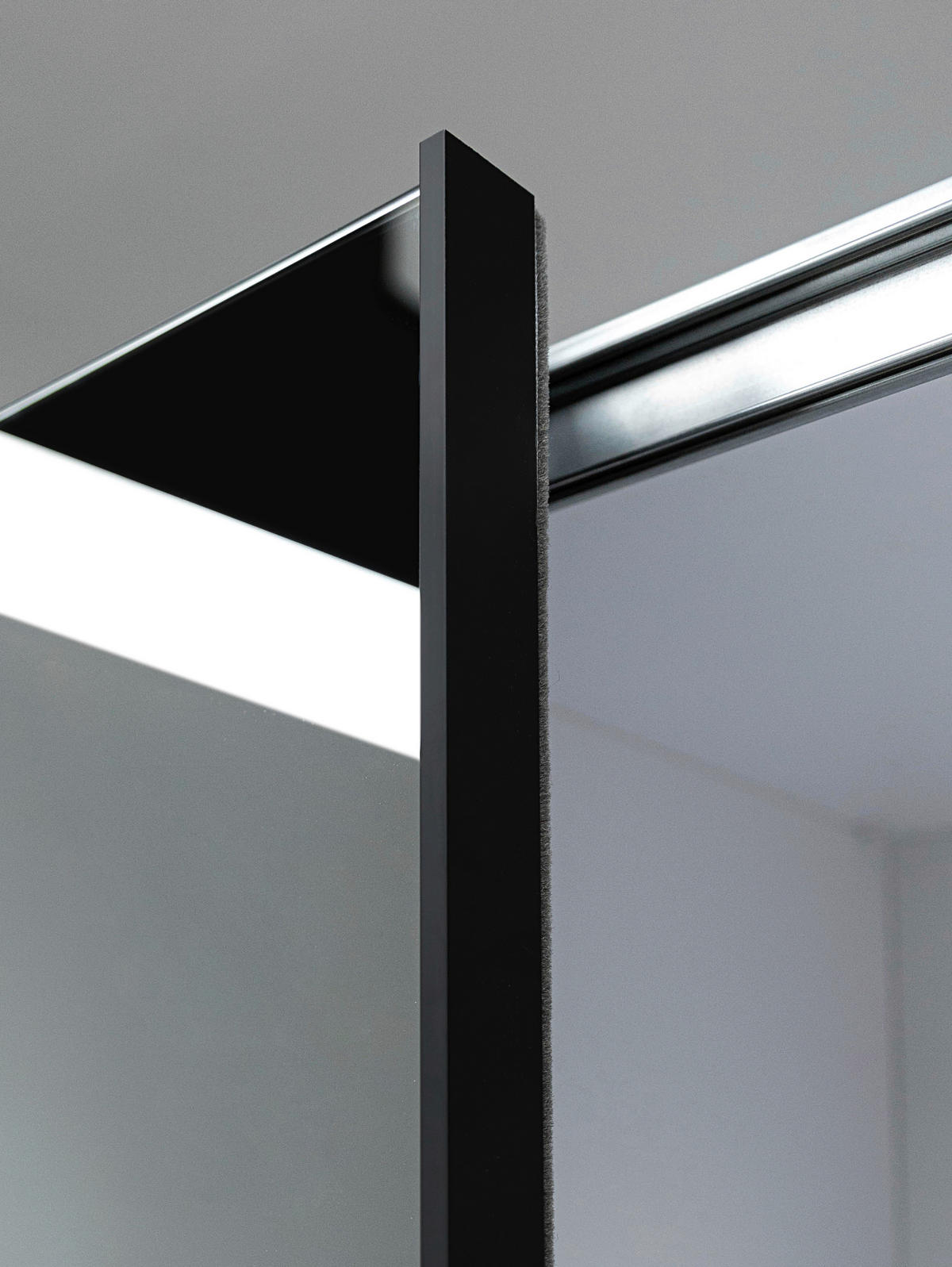 SCHIEBETÜRENSCHRANK 2-türig Eiche Artisan  - Schwarz/Eiche Artisan, MODERN, Holzwerkstoff/Metall (215/205/61,5cm) - Boxxx