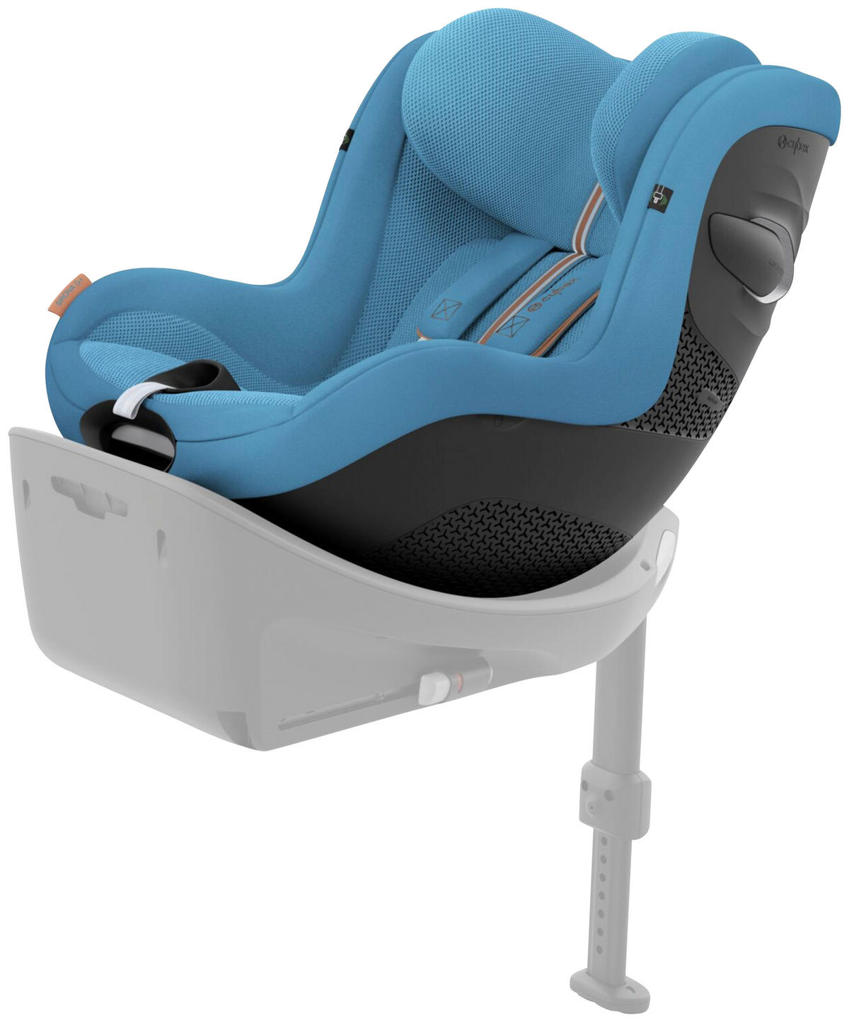 REBOARDER-KINDERSITZ Sirona G i-Size+  - Türkis, Basics, Kunststoff/Textil (71/44/75cm) - cybex GOLD