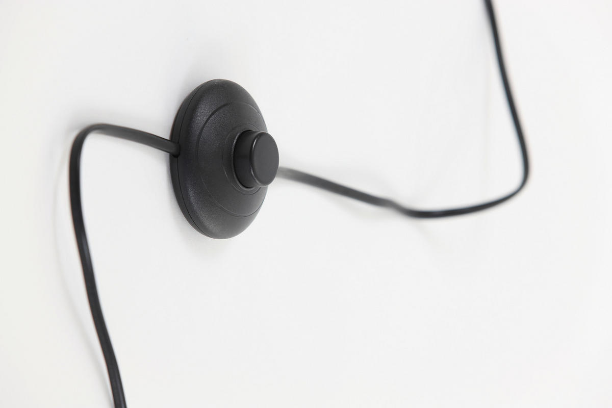 STEHLEUCHTE Adeta 37/37/135 cm   - Schwarz, Design, Kunststoff/Metall (37/37/135cm) - Light & Living