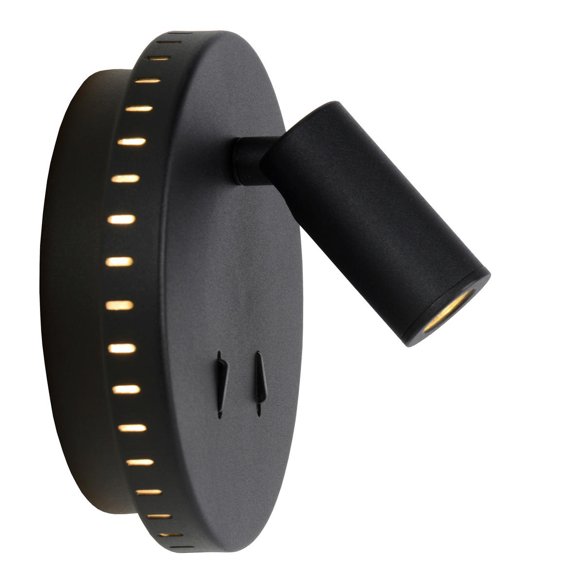 WANDLEUCHTE Bentjer 14/14/10.5 cm   - Schwarz, Basics, Metall (14/14/10.5cm) - Lucide