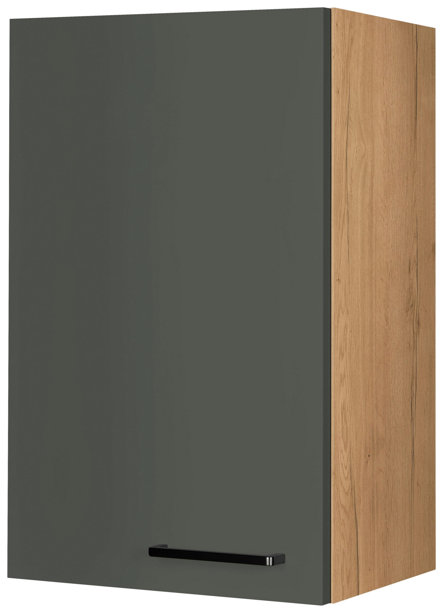 KÜCHENOBERSCHRANK 45/72/35 cm in Grün, Eichefarben - Eichefarben/Schwarz, MODERN, Holzwerkstoff/Metall (45/72/35cm) - Nobilia