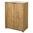 AKTENSCHRANK Eiche furniert, massiv Eichefarben  - Eichefarben, Natur, Holz/Holzwerkstoff (73/97/40cm) - Linea Natura