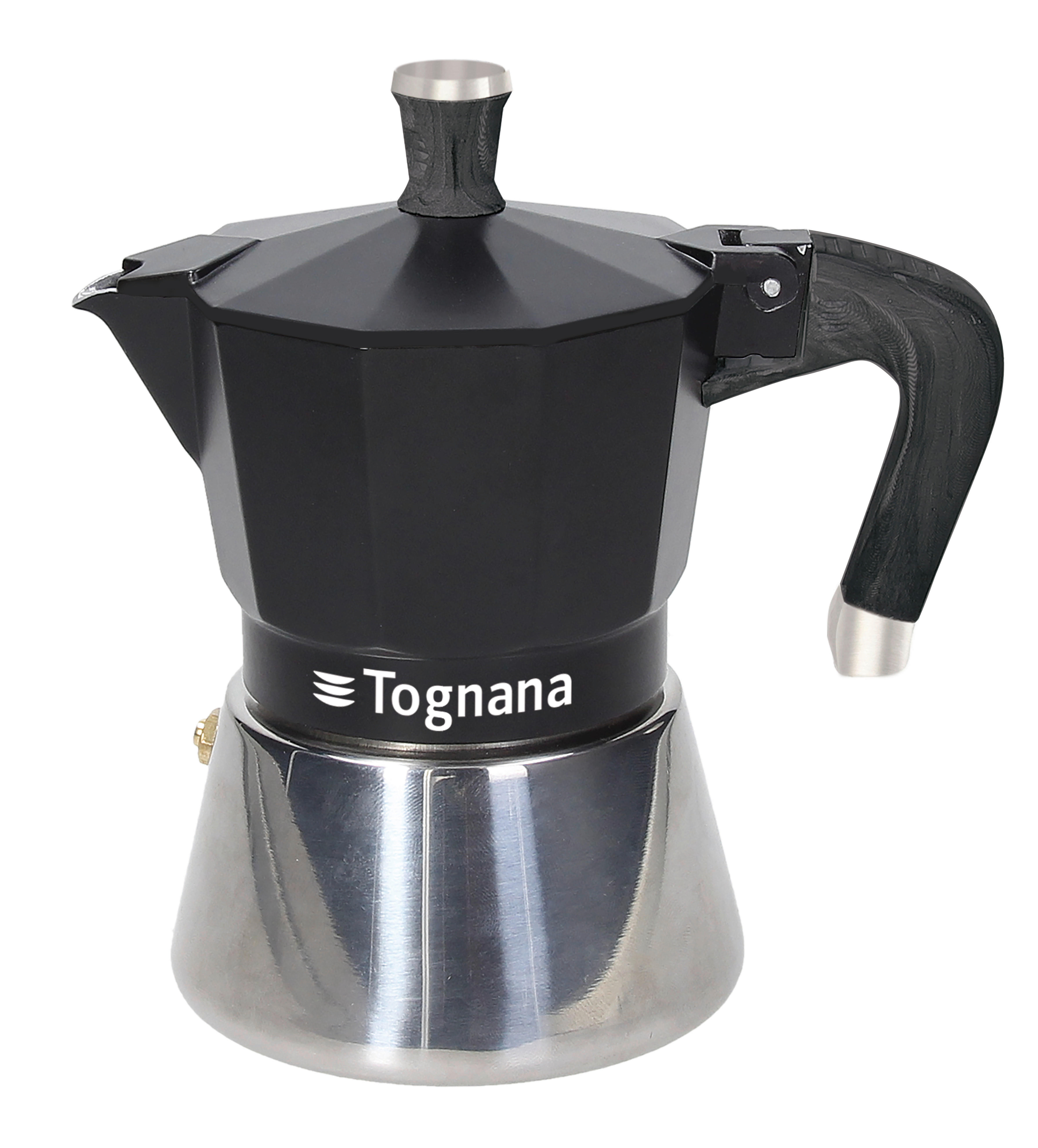 POSODA ZA PRIPRAVO KAVE SPHERA  180 ml l   15/9,5/16 cm - črna, Basics, kovina/umetna masa (15/9,5/16cm) - Tognana