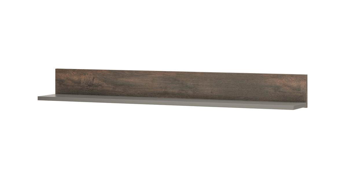 WANDBOARD Anthrazit, Eichefarben  - Eichefarben/Anthrazit, Design, Holzwerkstoff (152/17/20cm) - MID.YOU