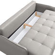 SCHLAFSOFA  in Chenille Hellgrau  - Buchefarben/Hellgrau, Design, Holz/Textil (217/97/101cm) - Carryhome