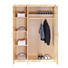 DREHTÜRENSCHRANK 3 -türig Kiefer massiv Naturfarben - Alufarben/Naturfarben, LIFESTYLE, Holz/Metall (140/190/55cm) - Carryhome