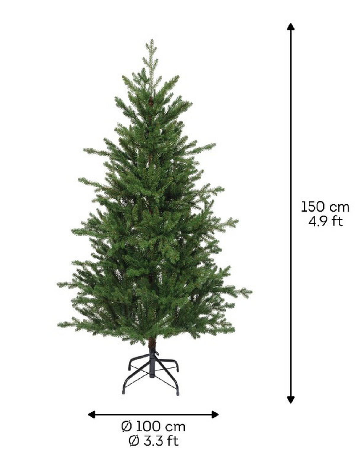 WEIHNACHTSBAUM  - Basics (100,00/100,00/150,00cm) - X-Mas