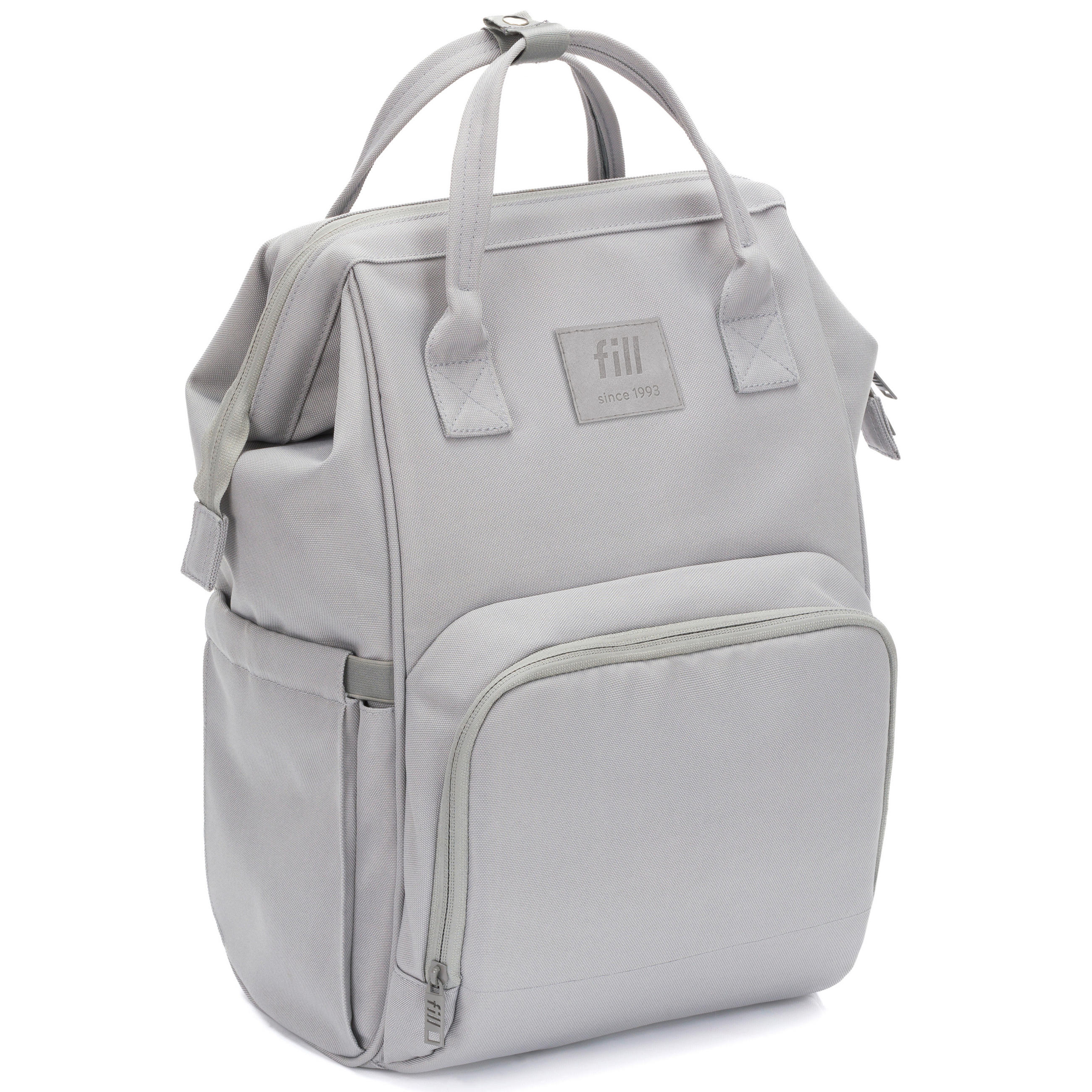 RUKSAK ZA PREVIJANJE   - siva/svijetlo siva, Basics, tekstil/plastika (27/18/42cm) - Fillikid