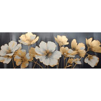 ALUMINIUMBILD Blumen  - Multicolor, Basics, Metall (140/50/2cm) - Euroart