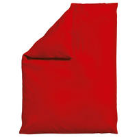 BETTDECKENBEZUG WOVEN SATIN Makosatin 155/220 cm  - Dunkelrot, Basics, Textil (155/220cm) - Schlafgut
