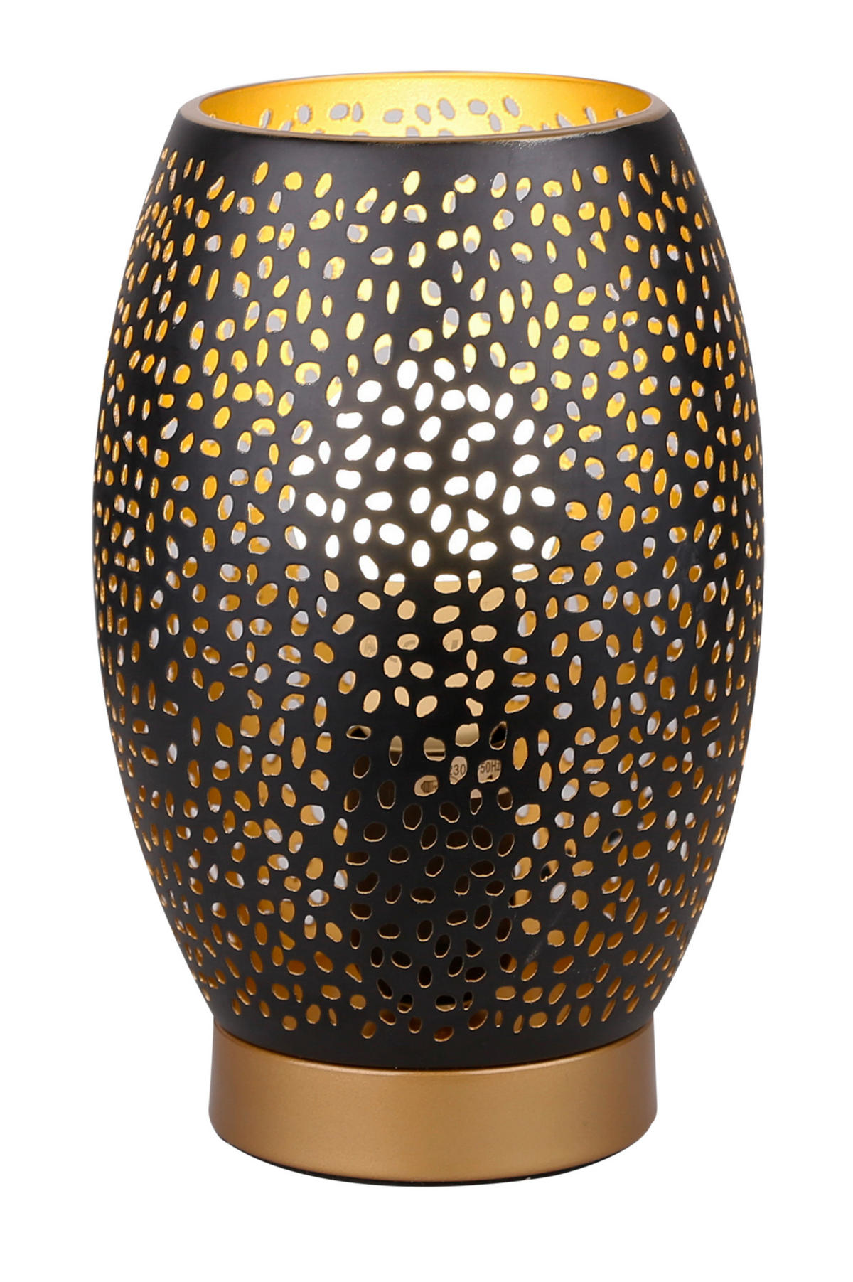 TISCHLEUCHTE 15/15/23 cm   - Goldfarben/Schwarz, Basics, Metall (15/15/23cm)