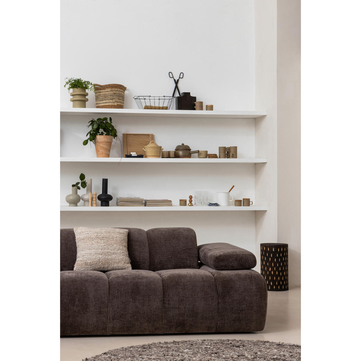 HOCKER Paulownia Dunkelbraun  - Dunkelbraun, Design, Holz (30/49/30cm) - Livetastic