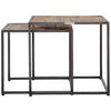 BEISTELLTISCHSET in Holz  - Anthrazit/Naturfarben, Natur, Holz/Metall (50/45/50cm) - MID.YOU