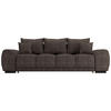 BIGSOFA  in Chenille Graphitfarben  - Schwarz/Graphitfarben, KONVENTIONELL, Kunststoff/Textil (266/89/104cm) - Carryhome