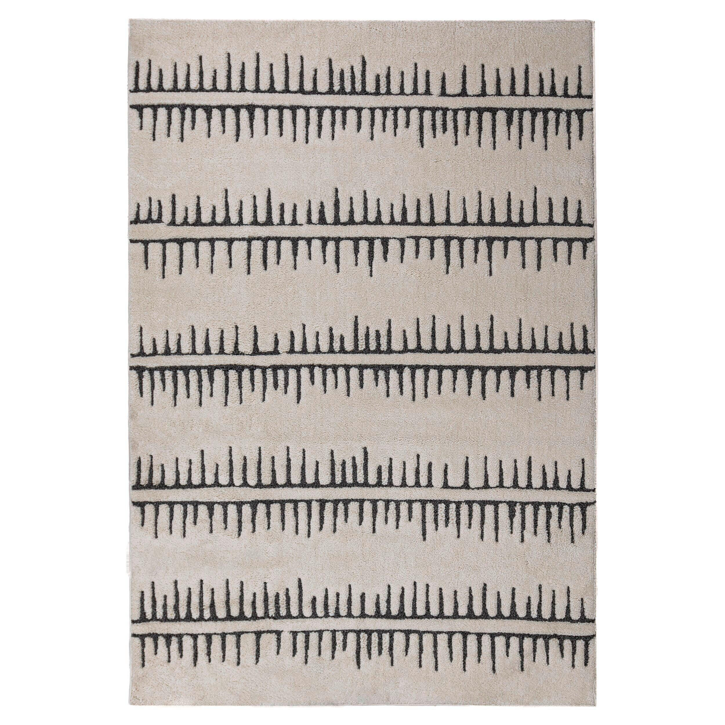 WEBTEPPICH 200/290 cm Schwarz, Weiß  - Schwarz/Weiß, MODERN, Textil (200/290cm) - Xora