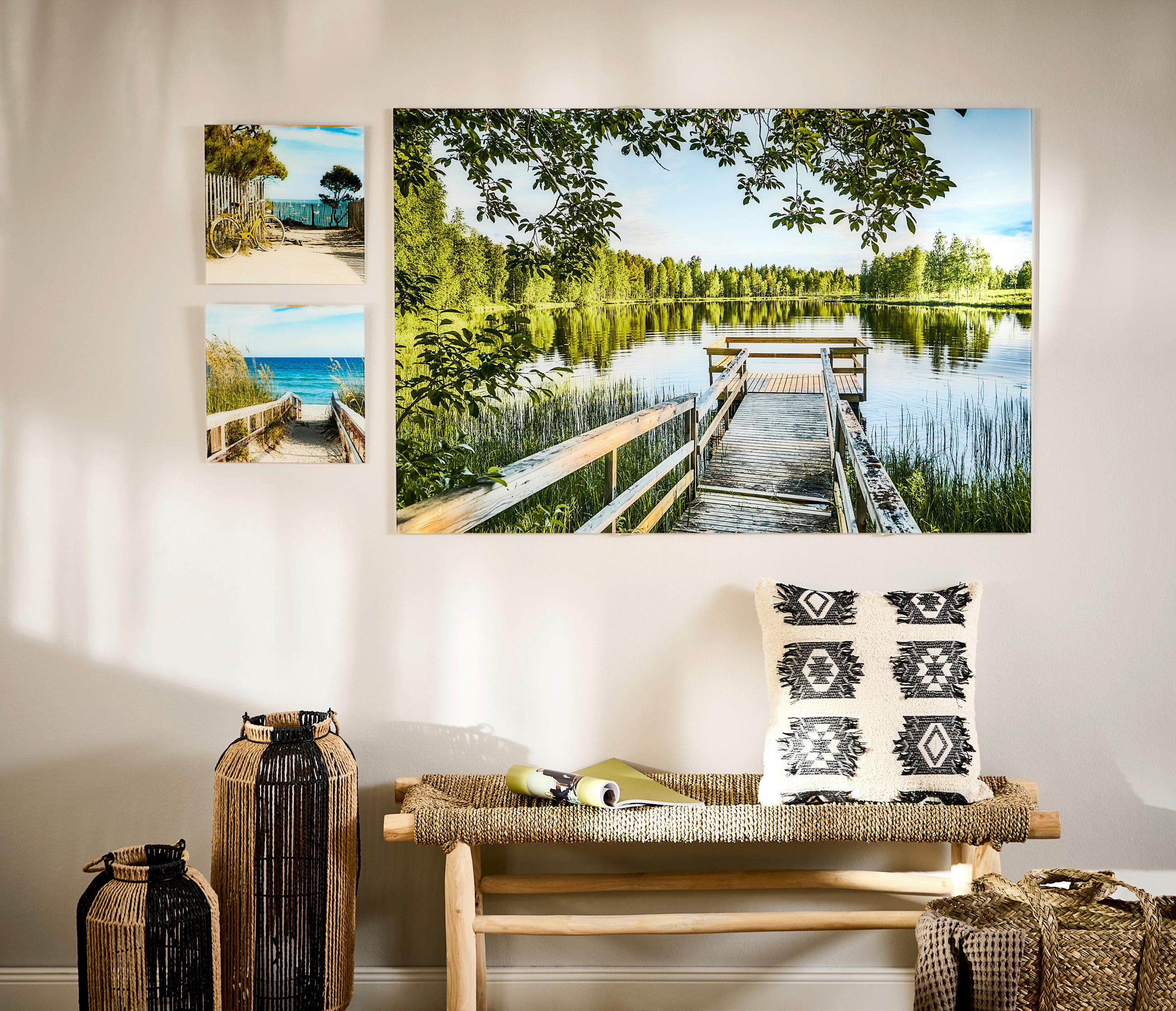 GLASBILD Landschaft & Natur 120/80 cm  - Multicolor, Basics, Glas (120/80cm) - Monee