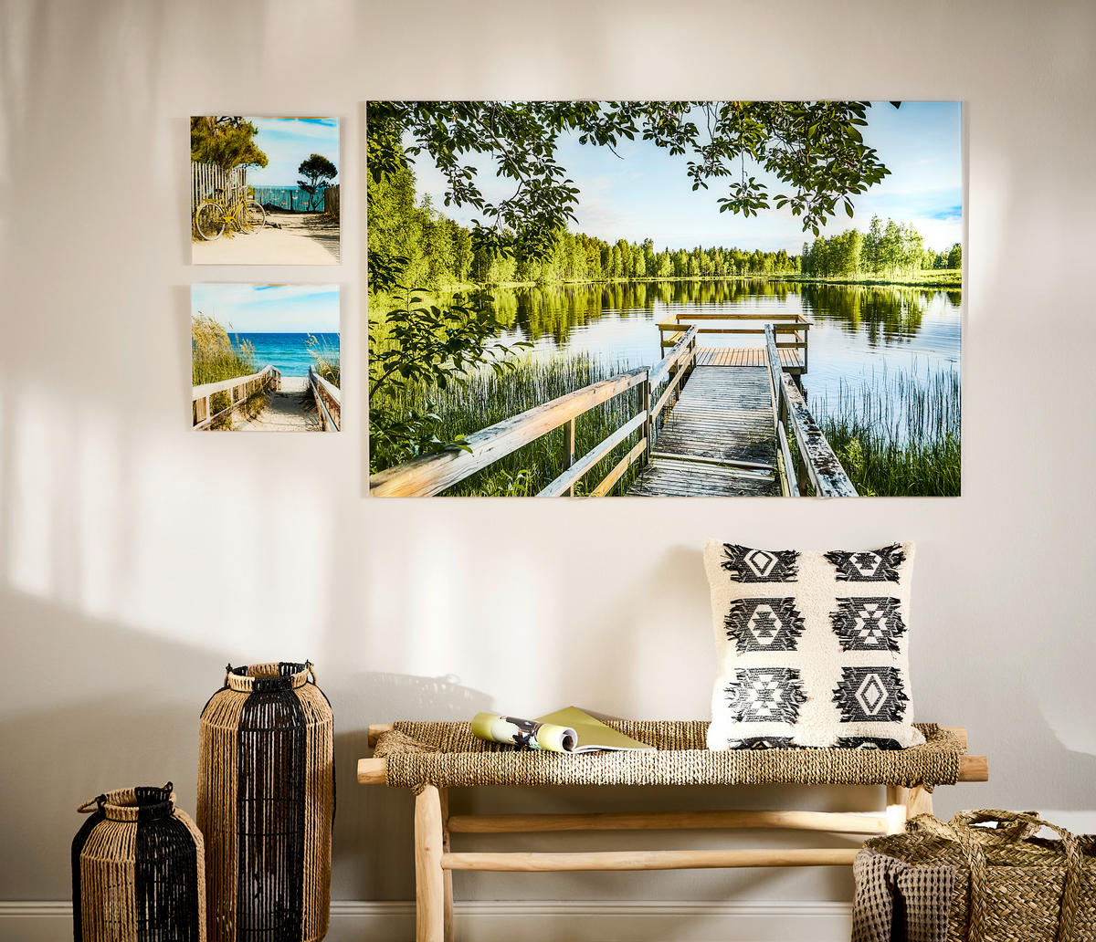 GLASBILD Landschaft & Natur 120/80 cm  - Multicolor, Basics, Glas (120/80cm) - Monee