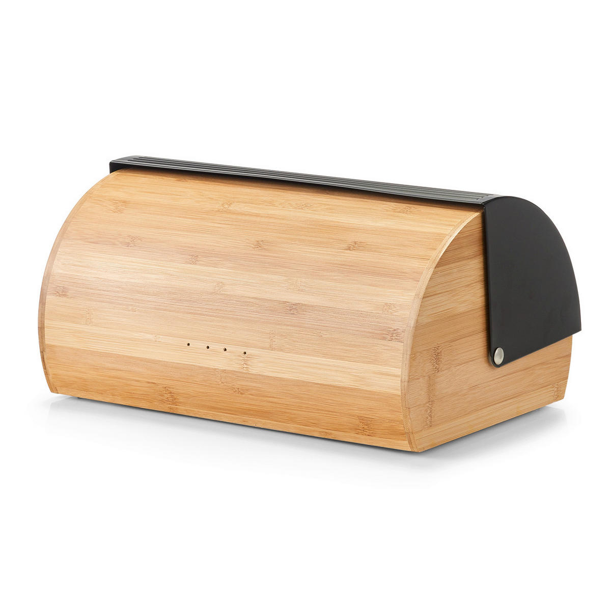 BROTKASTEN - Schwarz, Basics, Holz/Metall (39/27/19cm) - Zeller Present