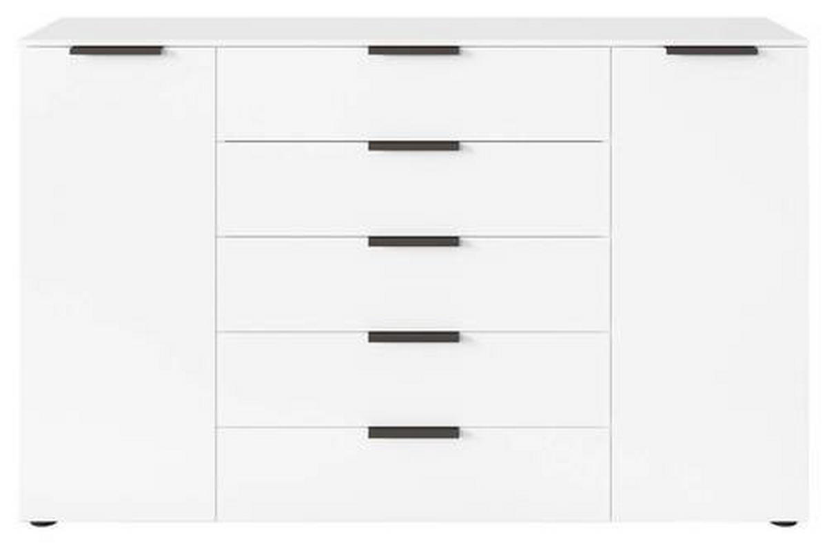 KOMÓD 160/100/42 cm  - grafitszürke/fekete, Modern, műanyag/faalapú anyag (160/100/42cm) - Rauch Möbel