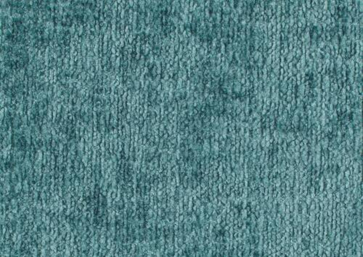 ECKSOFA in Chenille Türkis  - Türkis/Schwarz, Design, Kunststoff/Textil (307/194cm) - Carryhome