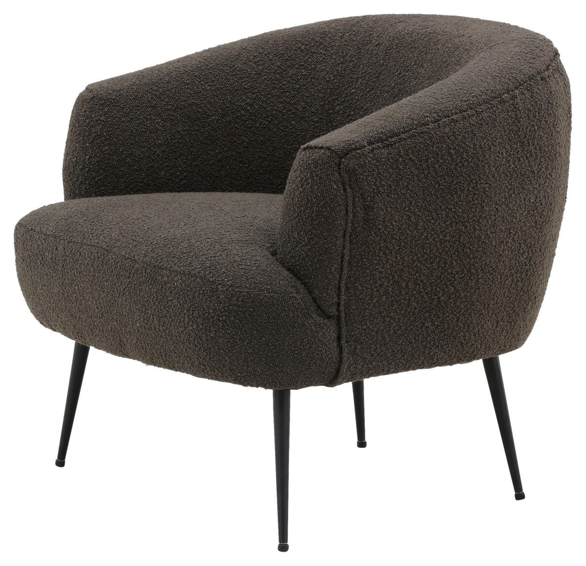 SESSEL in Schwarz  - Schwarz, Design, Textil/Metall (70/68,5/79cm) - Livetastic