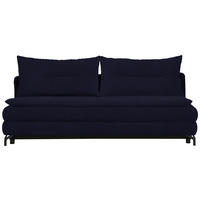 KANAPÉÁGY fekete  - fekete, Modern, textil/fém (208/73/92/102cm) - Novel