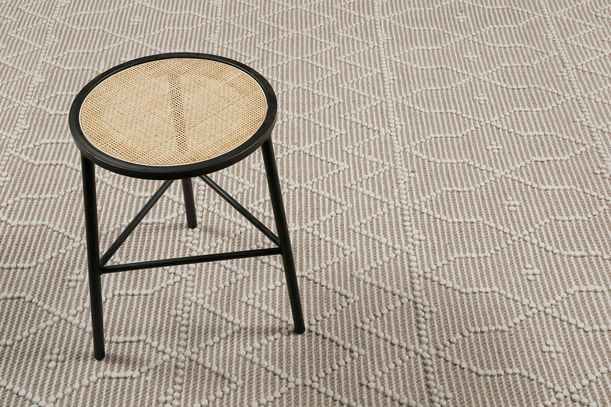 HANDWEBTEPPICH 140/200 cm Ana Taupe, Ecru rechteckig  - Taupe/Ecru, Design, Textil (140/200cm) - Esprit