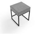 NACHTSCHRANK 45/55/45 cm  - Schwarz/Grau, Design, Textil/Metall (45/55/45cm) - Esposa