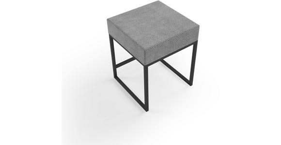 NACHTSCHRANK 45/55/45 cm - Schwarz/Grau, Design, Textil/Metall (45/55/45cm) - Esposa