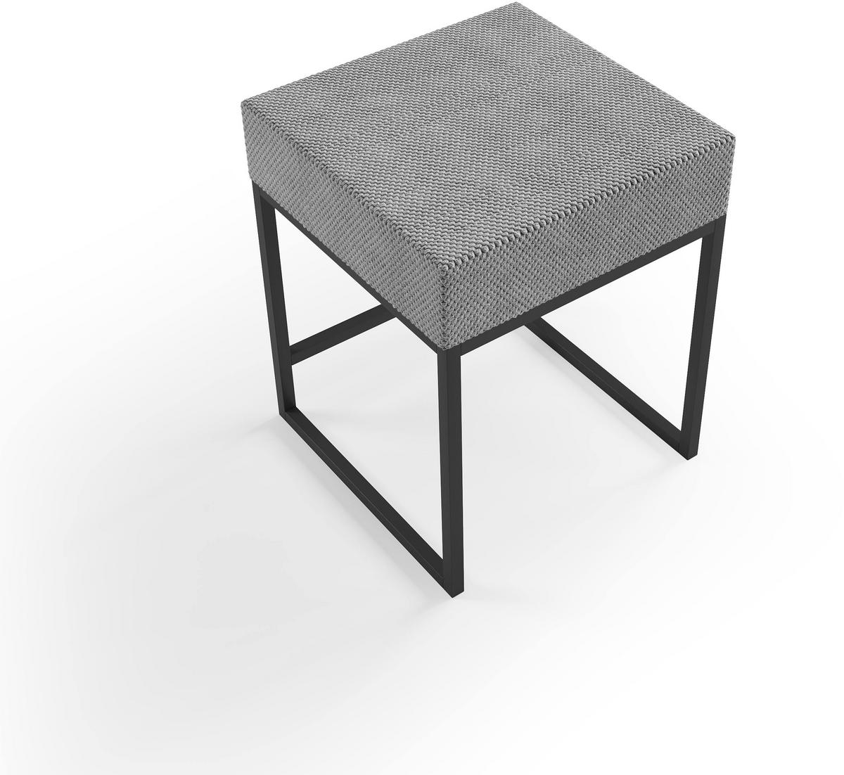 NACHTKÄSTCHEN 45/55/45 cm  in Grau  - Schwarz/Grau, Design, Textil/Metall (45/55/45cm) - Esposa