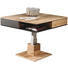 COUCHTISCH in Holz, Glas 90/90/38,5-74,5 cm - Eichefarben, Design, Glas/Holz (90/90/38,5-74,5cm) - Voglauer COUCHTISCH in Holz, Glas 90/90/38,5-74,5 cm - Eichefarben, Design, Glas/Holz (90/90/38,5-74,5cm) - Voglauer