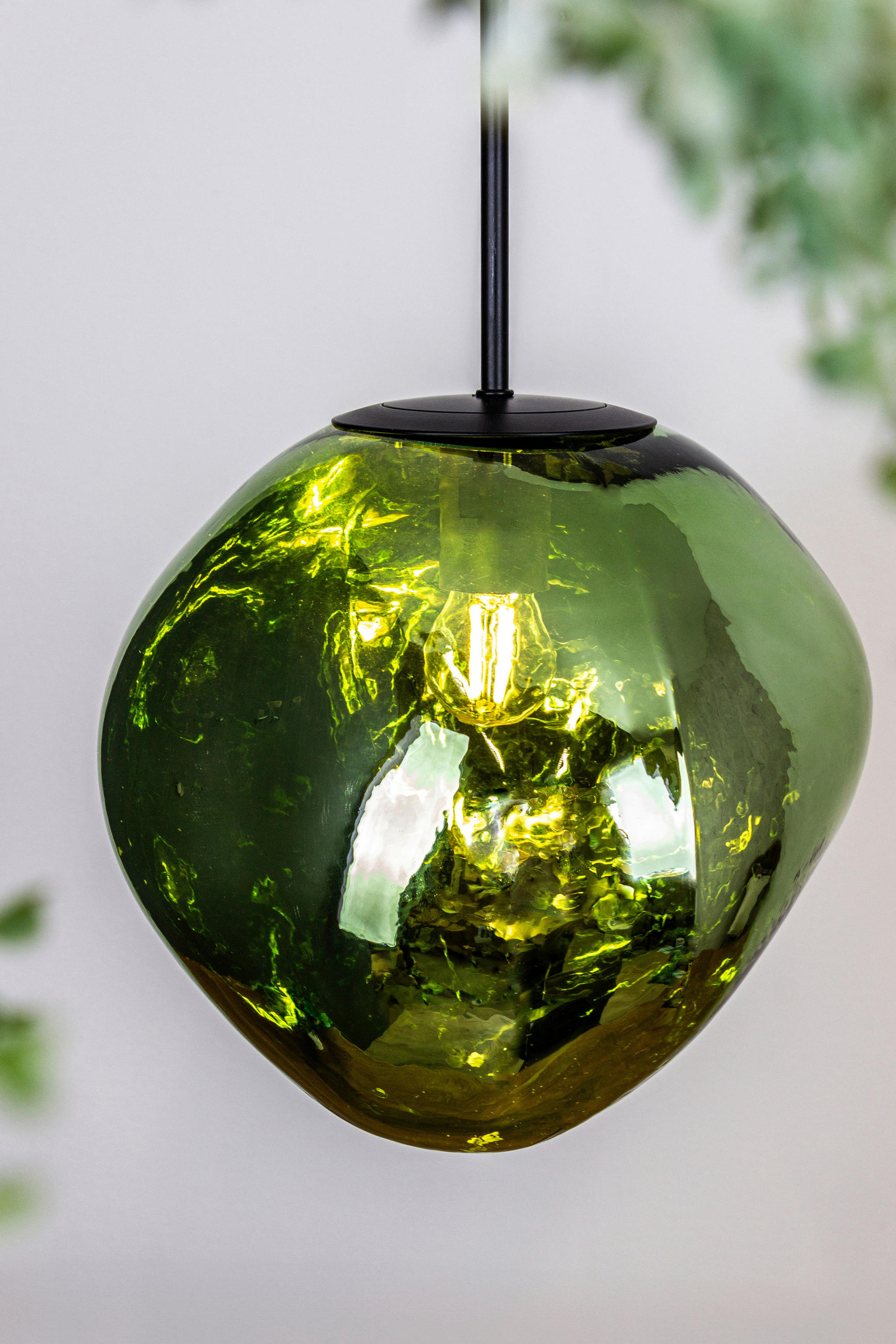 HÄNGELEUCHTE Canopus 28/150 cm   - Hellgrün, Basics, Glas (28/150cm)