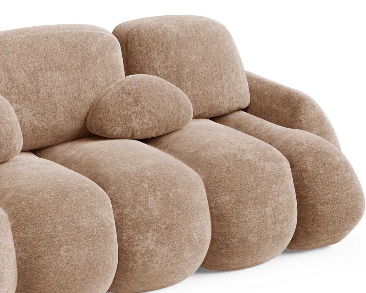 SCHLAFSOFA STONE in Rostfarben  - Rostfarben/Schwarz, Design, Kunststoff/Textil (270/103/113cm) - MID.YOU