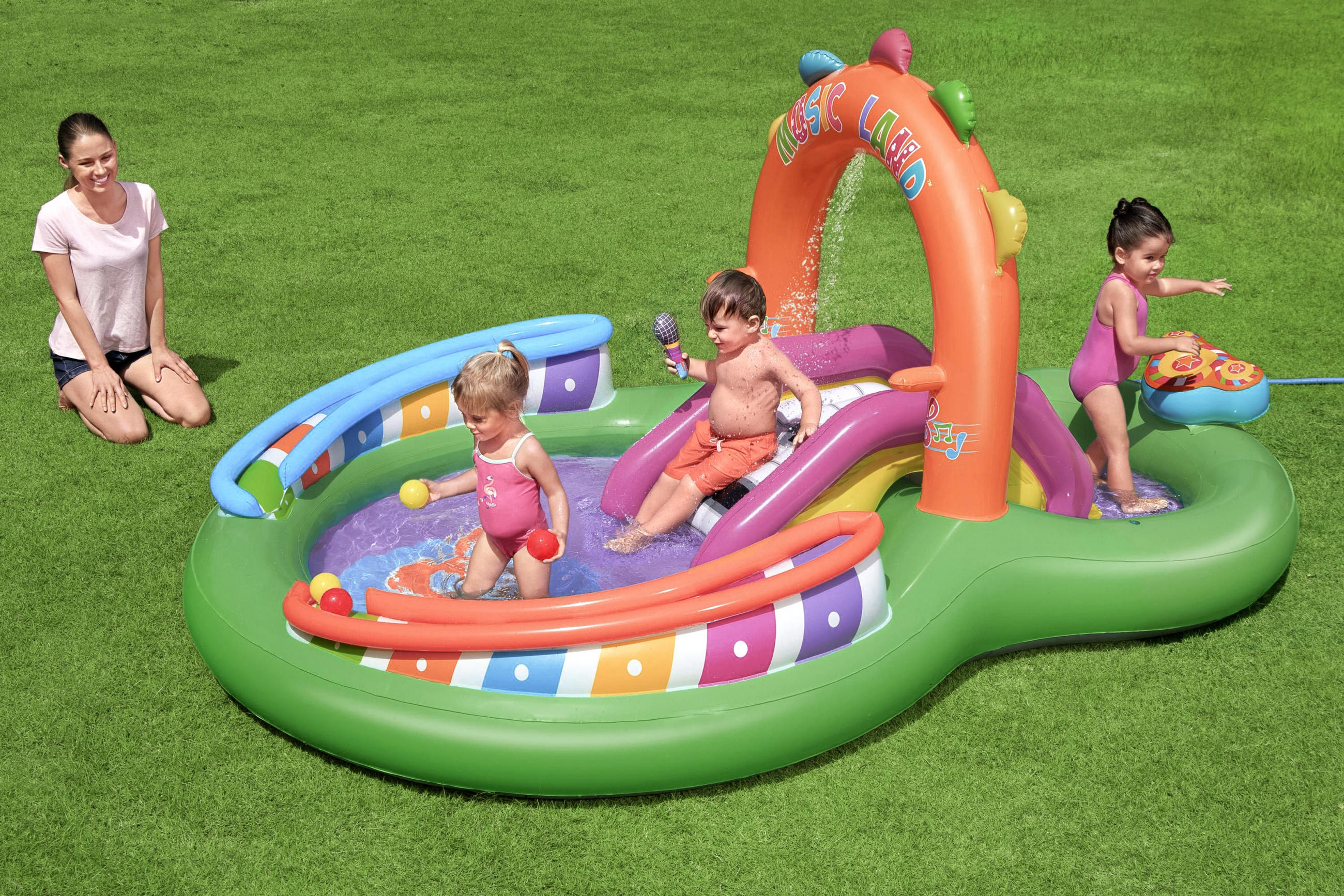 SPIELPOOL PLAY CENTER 53117 Multicolor - Multicolor, Basics, Kunststoff (295/190/137cm) - Bestway