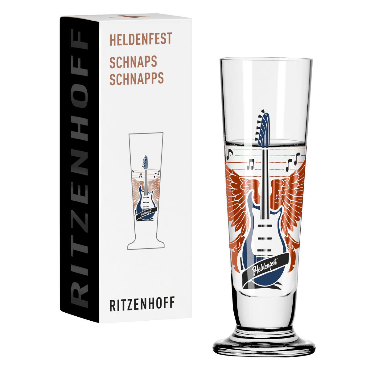 SCHNAPSGLAS 52 ml  - Blau/Transparent, Design, Glas (3,5/11,3cm) - Ritzenhoff