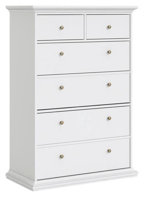 BYRÅ 96,2/139,48/48,5 cm  - vit/mässingsfärgad, Design, metall/trämaterial (96,2/139,48/48,5cm) - Best Price