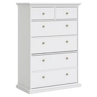 BYRÅ 96,2/139,48/48,5 cm  - vit/mässingsfärgad, Design, metall/trämaterial (96,2/139,48/48,5cm) - Best Price