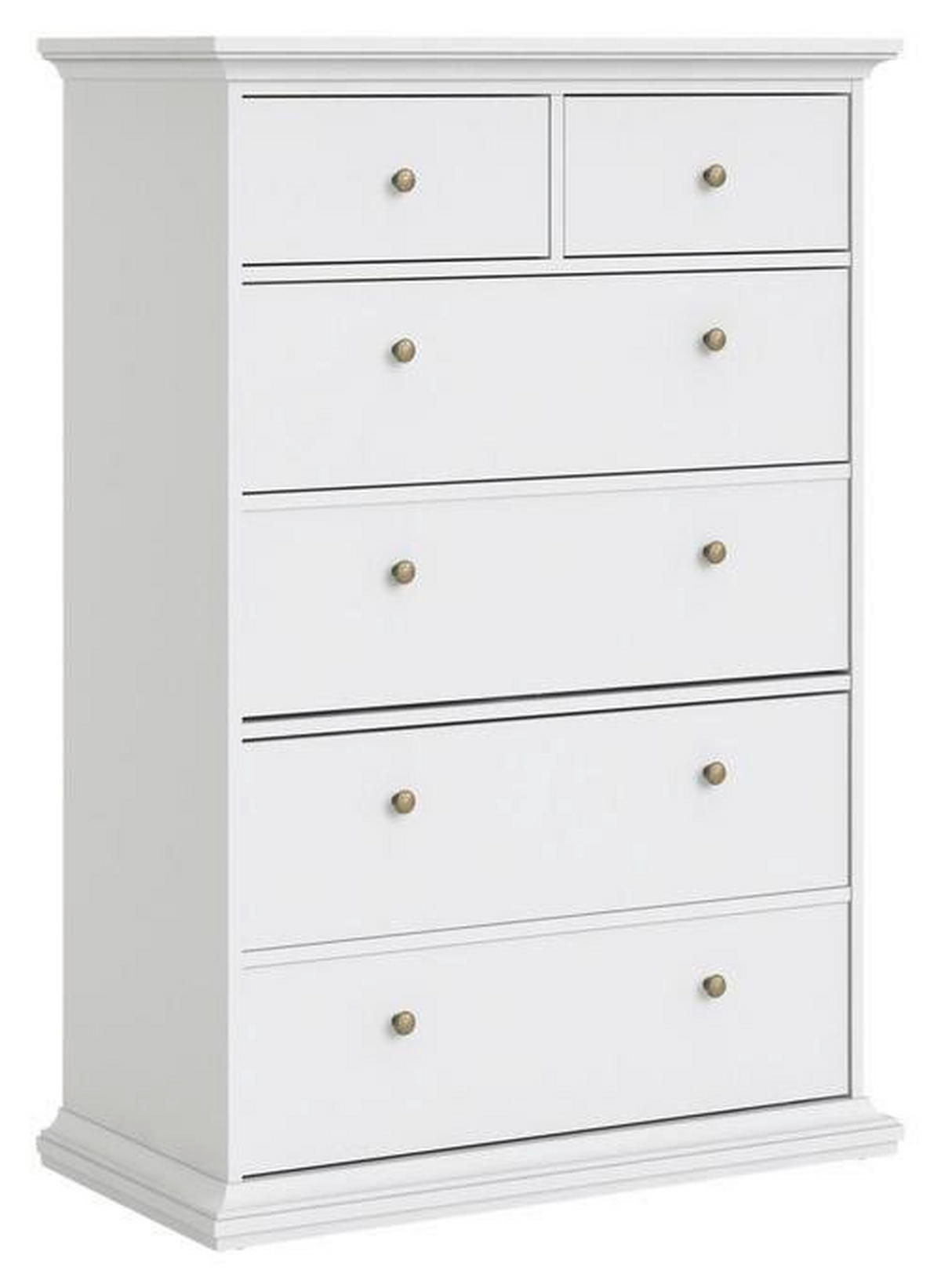 BYRÅ 96,2/139,48/48,5 cm  - vit/mässingsfärgad, Design, metall/trämaterial (96,2/139,48/48,5cm) - Best Price