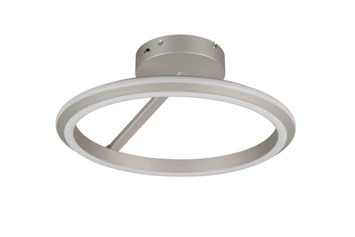 LED-DECKENLEUCHTE 45/18 cm  - Nickelfarben, Design, Metall (45/18cm) - Trio Leuchten