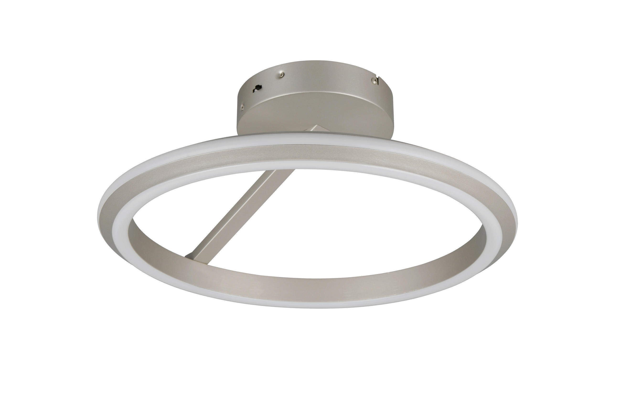 Trio Leuchten Led-Deckenleuchte Amador Nickel 18 cm
