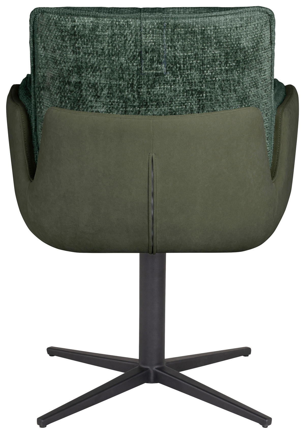 NASLANJAČ, kovina, tekstil zelena  - črna/zelena, Design, kovina/tekstil (62,5/85/63,5cm) - Novel