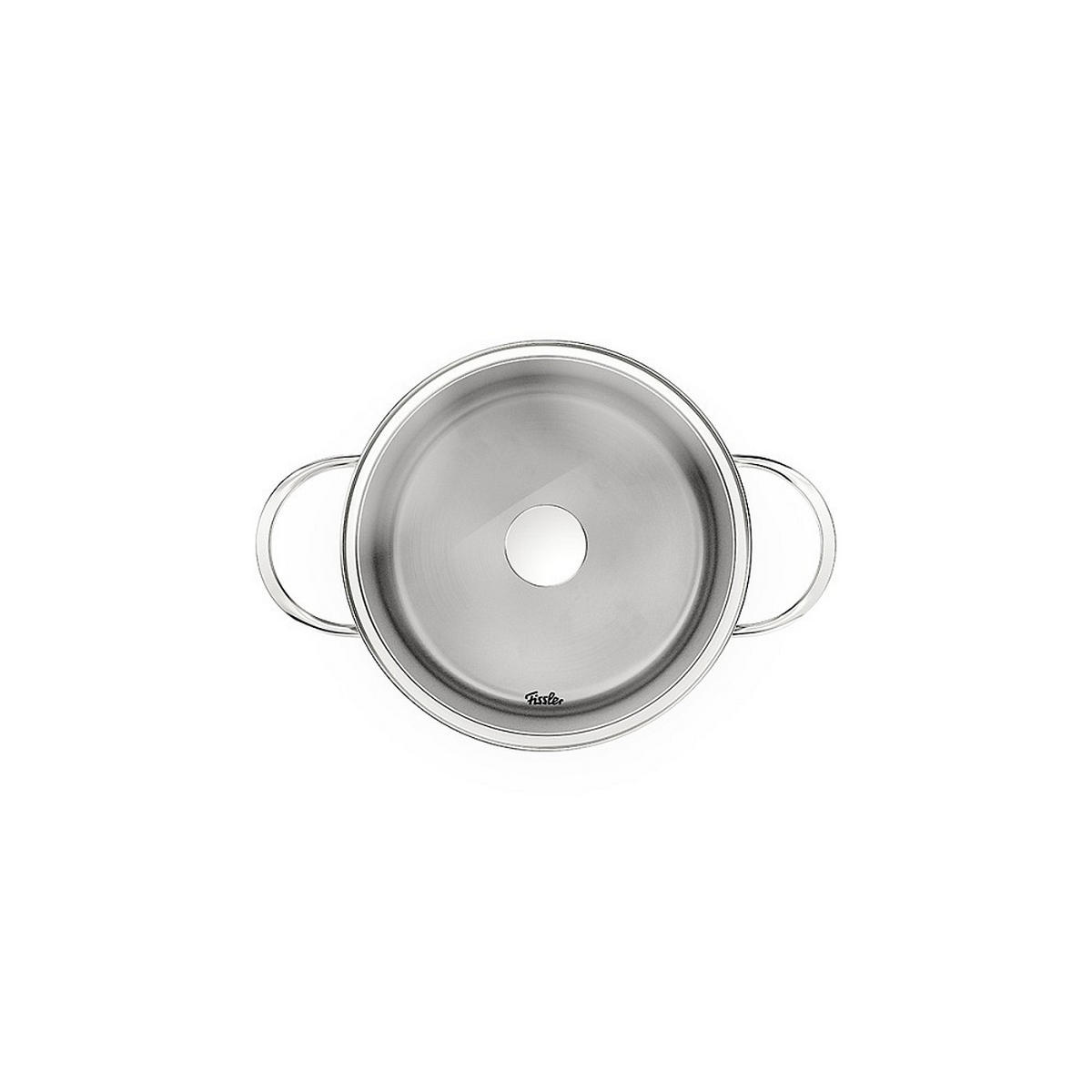 KOCHTOPFSET Leviro 4-teilig  - Edelstahlfarben/Schwarz, Basics, Metall - Fissler