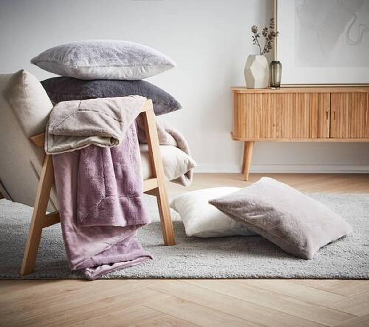 PĂTURĂ DIN BLANĂ 150/200 cm  - taupe, Design, textil (150/200cm) - Novel