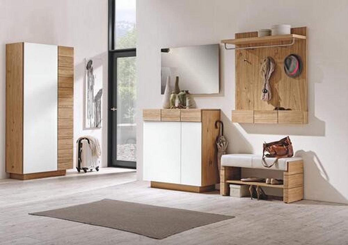WANDSPIEGEL 96/63,6/5,2 cm    in rechteckig  - Eichefarben, Design, Glas/Holz (96/63,6/5,2cm) - Voglauer