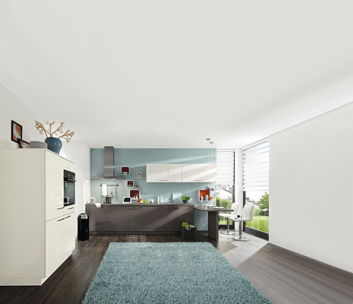 EINBAUKÜCHE   - Design, Holzwerkstoff - Novel
