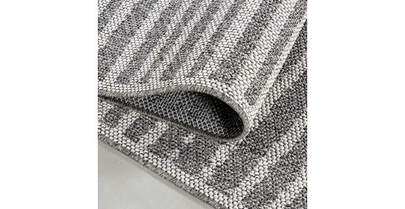 FLACHWEBETEPPICH 80/250 cm Aruba  - Grau, Design, Textil (80/250cm) - Novel