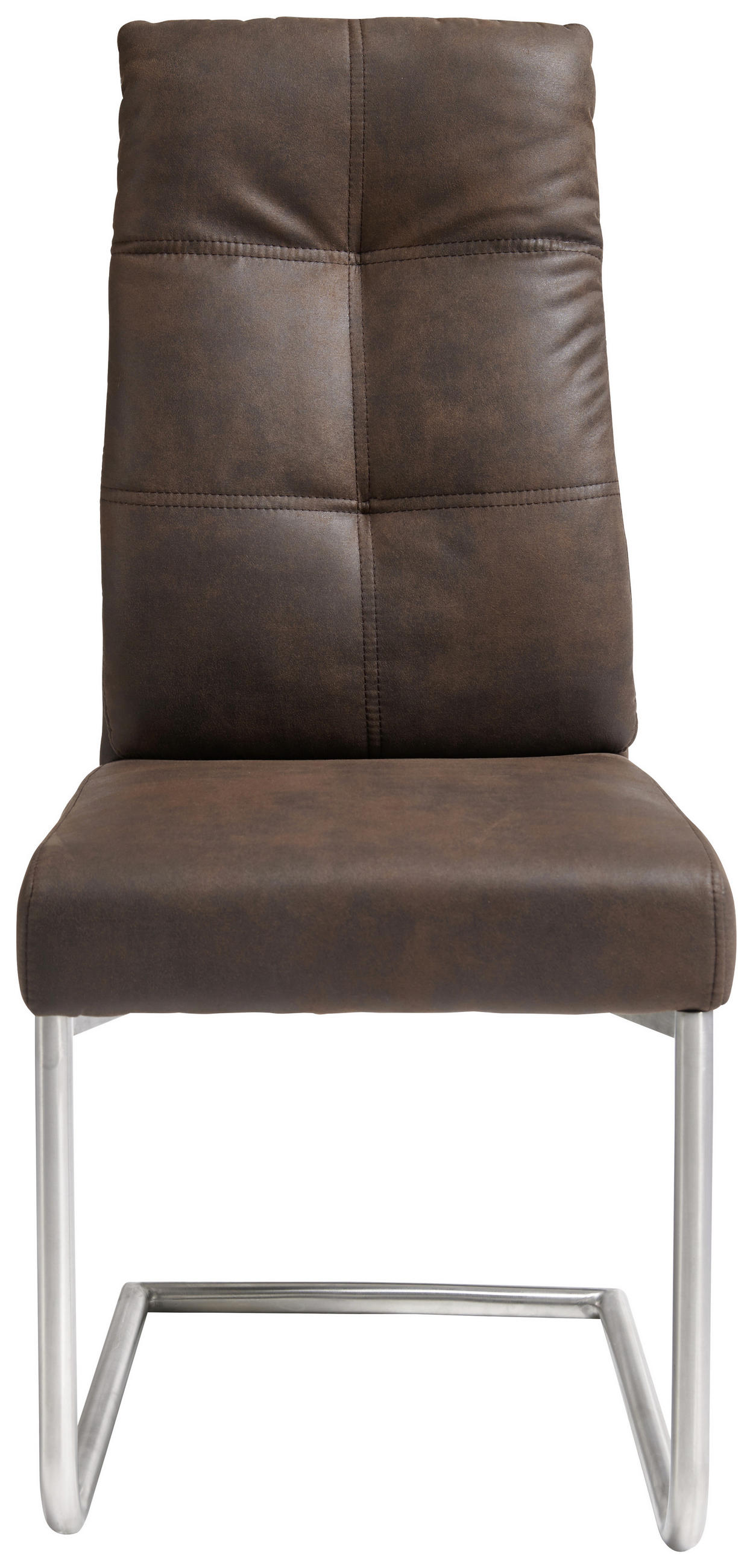 STOLICA NA SANKAMA  braon       - boja nerđajućeg čelika/braon, Konvencionalno, metal/tekstil (45/61/99cm) - Livetastic