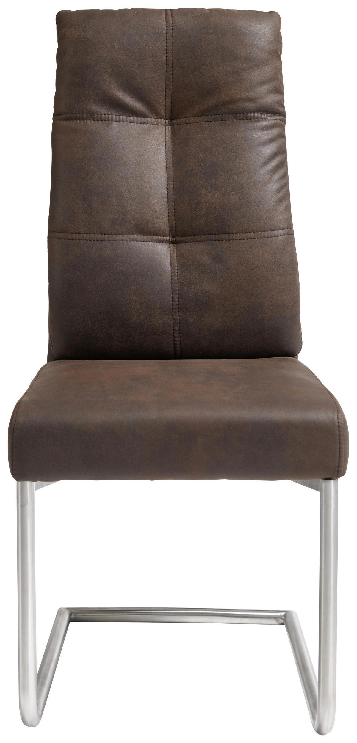 STOLICA NA SANKAMA  braon       - boja nerđajućeg čelika/braon, Konvencionalno, metal/tekstil (45/61/99cm) - Livetastic